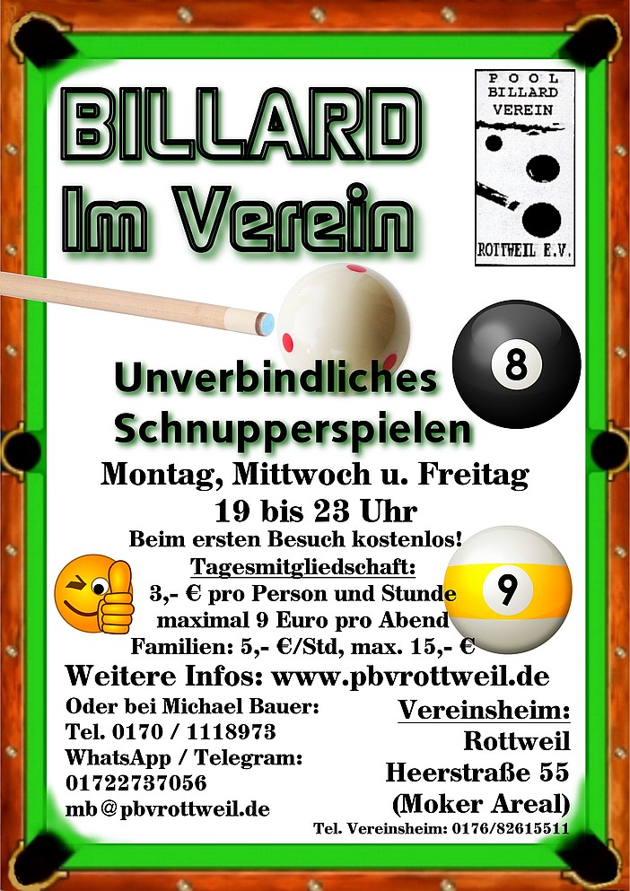 Unverbindliches Schnupperpielen
